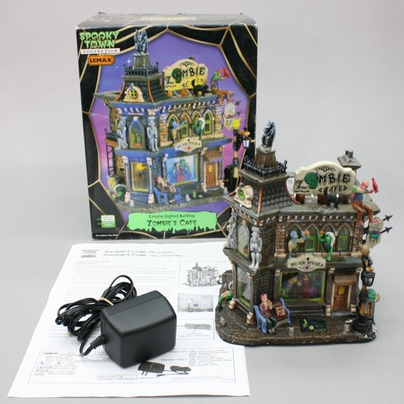 Lemax Spooky Town Zombie’s Cafe 2006 Halloween Village Collection Building 65346 - Picture 11 of 12